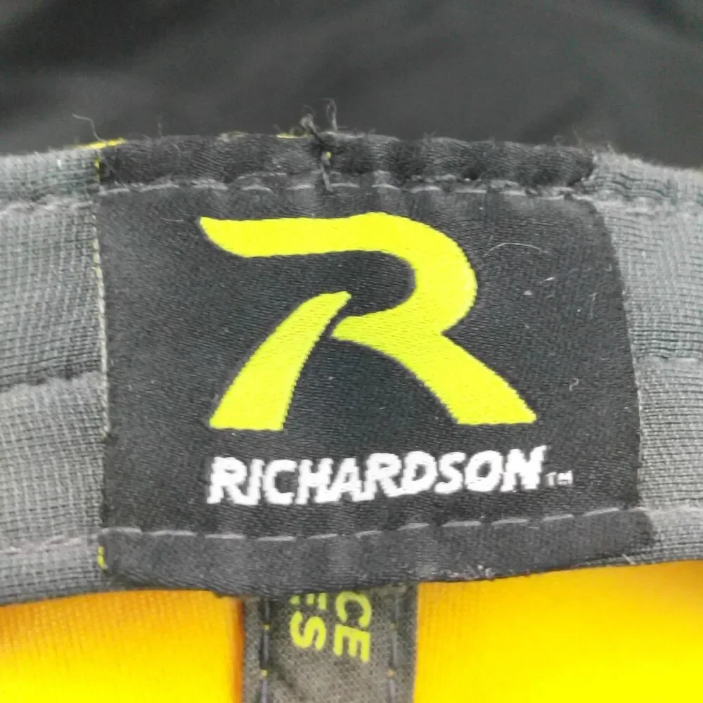Richardson PTS 20 Flexfit Hat Men's LG-XL Yellow Navy Blue Fitted Cap
